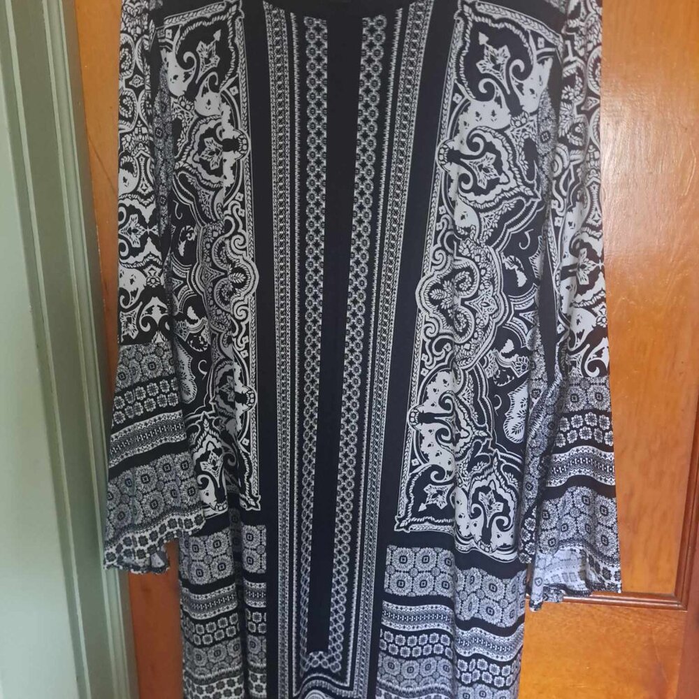 Navy Blue and White dress